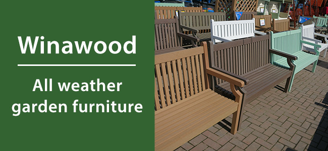 The range of Winawood garden furniture